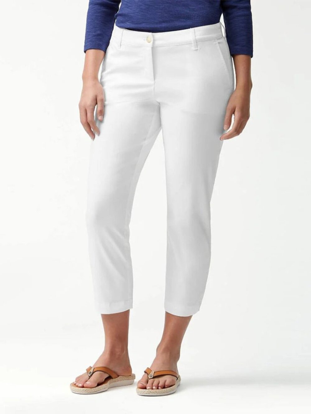 Tommy Bahama Women's Boracay Crop Pants 4 White